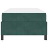 vidaXL Estructura de cama con colch&oacute;n Verde oscuro 90 x 200 cm tela