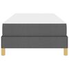 vidaXL Cama tipo Box Spring con colch&oacute;n Gris oscuro 90 x 200 cm tela
