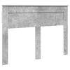 vidaXL Estructura de cama con cabecera Gris Concreto 140 x 200 cm