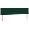 vidaXL Cama box spring con colch&oacute;n terciopelo verde oscuro 180x210 cm