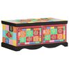 Mesa de centro vidaXL multicolor 90x50x40 cm madera maciza mango