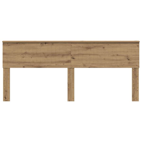 vidaXL Cabecero Roble artesanal 200 cm Madera contrachapada