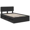vidaXL Estructura de cama Negro 135 x 190 cm Madera de pino macizo