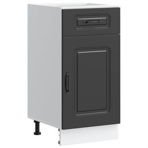 vidaXL Mueble bajo de cocina Kalmar madera de ingenier&iacute;a negra