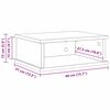 vidaXL Mesita de Noche 40 x 31 x 15 cm Madera de ingenier&iacute;a