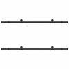 vidaXL Kit de herrajes para puertas correderas acero negro 200 cm