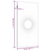 vidaXL Adorno de pared de jard&iacute;n acero corten dise&ntilde;o sol 105x55 cm