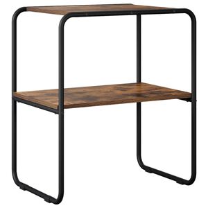 vidaXL Mesa Consola Roble Ahumado 60 x 42,5 x 70 cm