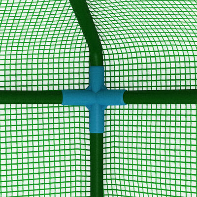 vidaXL Invernadero con estructura de acero 0,5 m² 1x0,5x1,9 m
