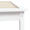 vidaXL Estructura cama individual madera maciza pino blanco 90x190 cm