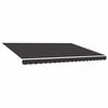 vidaXL Tela de repuesto para toldo gris antracita 500x350 cm poli&eacute;ster