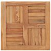 vidaXL Superficie de mesa de madera maciza de teca 60x60x2,5 cm