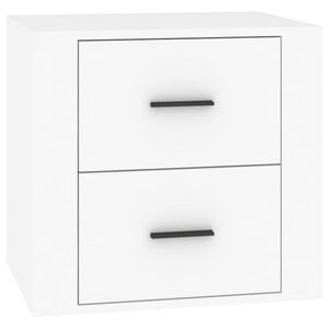 vidaXL Mesita de noche blanca 50x39x47 cm