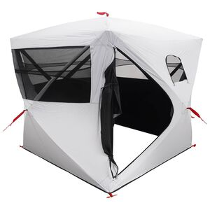 vidaXL Tienda de Caza Blackout 2 personas Poli&eacute;ster y Acero