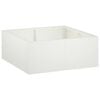 vidaXL Muro de Contenci&oacute;n 4 uds. 100 x 100 x 50 cm Acero Blanco