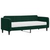 vidaXL Sof&aacute; cama con colch&oacute;n terciopelo verde oscuro 80x200 cm