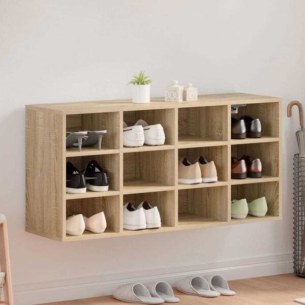 vidaXL Armario Zapatero con estante Roble Sonoma 103 x 30 x 51 cm