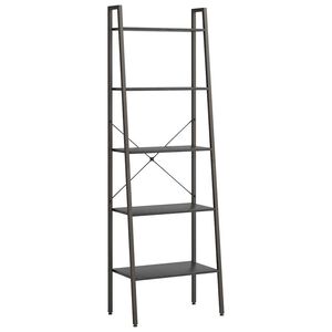 vidaXL Estanter&iacute;a de pie 5 baldas negra 56x35x174 cm