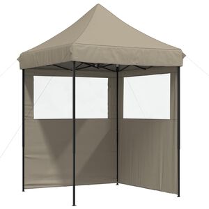 vidaXL Carpa de Fiesta Taup&eacute; 200 x 200 x 306 cm Tela Oxford
