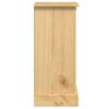 vidaXL Mesita de noche Corona madera maciza de pino 35x32,5x74 cm