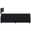vidaXL Cama box spring con colch&oacute;n terciopelo negro 120x190 cm