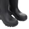 vidaXL Botas de agua con calcetines extra&iacute;bles negro n&uacute;mero 38 PVC