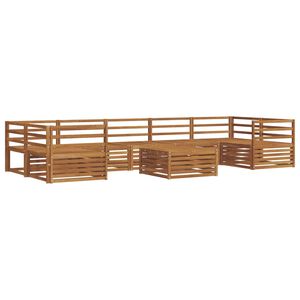 vidaXL Conjunto de sof&aacute;s de exterior 8 pcs Natural