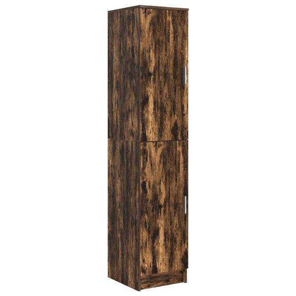 vidaXL Cantero Roble ahumado 35 x 39 x 168 cm Madera contrachapada