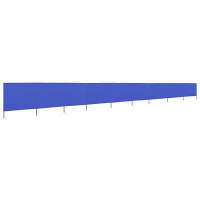 vidaXL Paravientos de playa de 9 paneles tela azul celeste 1200x160 cm