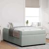 vidaXL Estructura de cama con colch&oacute;n Gris Claro 120 x 200 cm tela