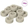 vidaXL Protectores de suelo para patas de silla 18000 uds. PVC
