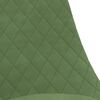 vidaXL Silla de comedor giratoria 6 uds terciopelo verde claro