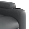 vidaXL Sill&oacute;n reclinable de masaje de pie cuero artificial gris