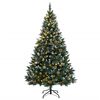 vidaXL Árbol de Navidad artificial con 300 LEDs 210 cm