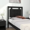 vidaXL Cabecero de cama madera maciza de pino negro 80,5x4x100 cm