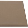vidaXL Paneles de pared 12 uds cuero PE capuchino 60x30 cm 2,16 m&sup2;