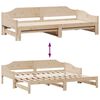vidaXL Sofá cama nido sin colchón madera maciza 90x190 cm