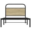 vidaXL Estructura de cama sin colch&oacute;n 90x200 cm madera roble Sonoma