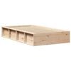 vidaXL Estructura de cama Marr&oacute;n 90 x 190 cm Madera de pino macizo