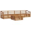 vidaXL Conjunto de sof&aacute;s de exterior 5 pcs Natural