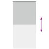 vidaXL Estor Enrollable Opaco gris claro 85x175 cm Tela Ancho 80,7 cm