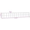 vidaXL Jardinera arriate acero recubrimiento polvo gris 554x100x68 cm