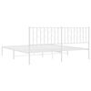vidaXL Estructura cama sin colchón con cabecero metal blanco 183x213cm