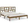 vidaXL Estructura cama sin colch&oacute;n madera maciza marr&oacute;n miel 200x200cm
