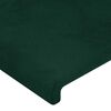 vidaXL Cabeceros terciopelo verde oscuro 200x5x78/88 cm