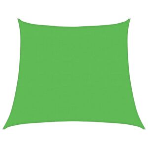 vidaXL Toldo de vela trapecio HDPE verde claro 160 g/m&sup2; 4/5x4 m