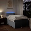vidaXL Cama box spring con colch&oacute;n tela gris claro 120x200 cm