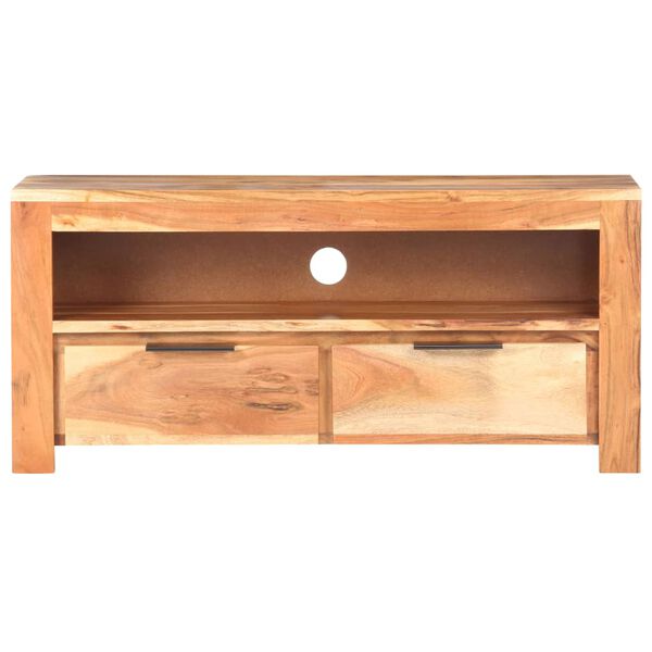vidaXL Mueble de TV de madera maciza de acacia 90x30x40 cm