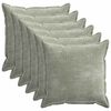 vidaXL Funda de almohada 6 uds. HOUTEN Verde 55 x 55 cm Tela Chenille