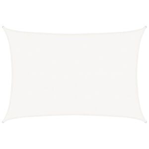vidaXL Toldo de vela blanco HDPE 160 g/m&sup2; 5x7 m